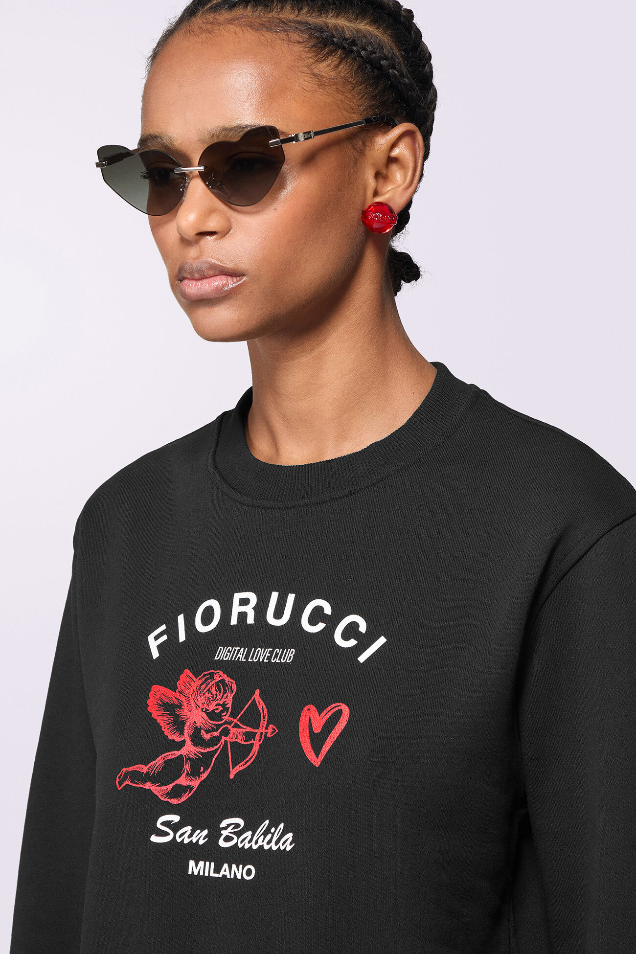 Unisex Digital Love Club Sweatshirt Black